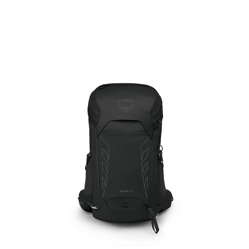 Osprey Talon 26 Hiking Backpack 26L in Black/Coal Grey — front view