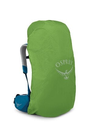 Osprey Atmos AG LT 50 Backpacking Pack 50L in Night Shift/Scoria Blue — angle view 2