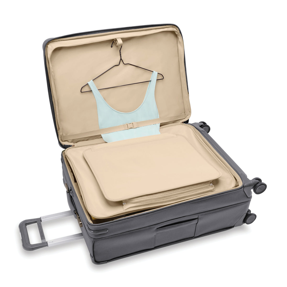 Briggs & Riley Baseline Large Expandable Spinner in Steel Gray — interior view 2