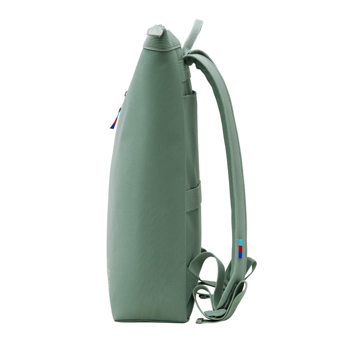 GotBag No! Rolltop Backpack (Sustainable) in Reef — side view