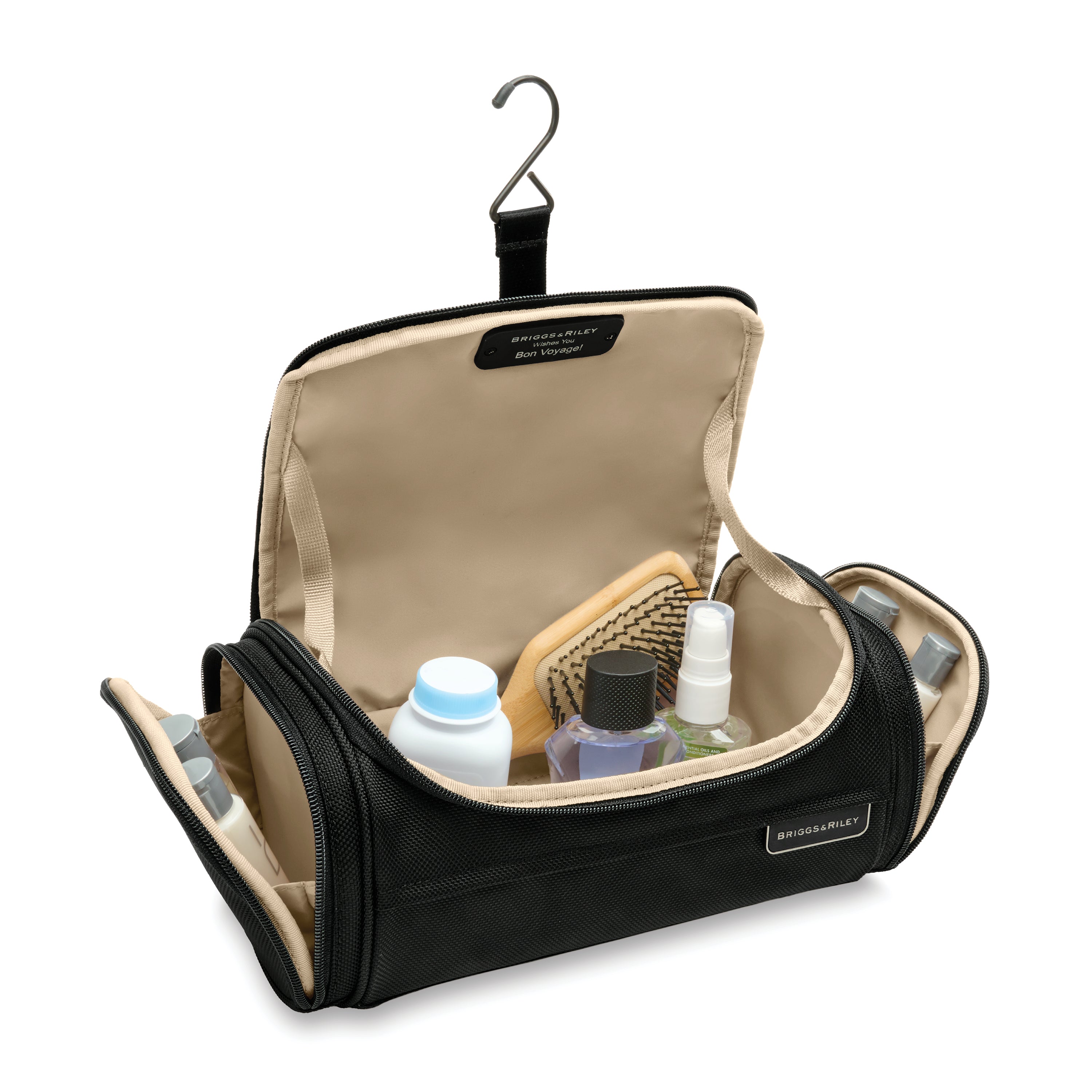 Briggs & Riley Baseline Executive Essentials Kit in Black — interior view