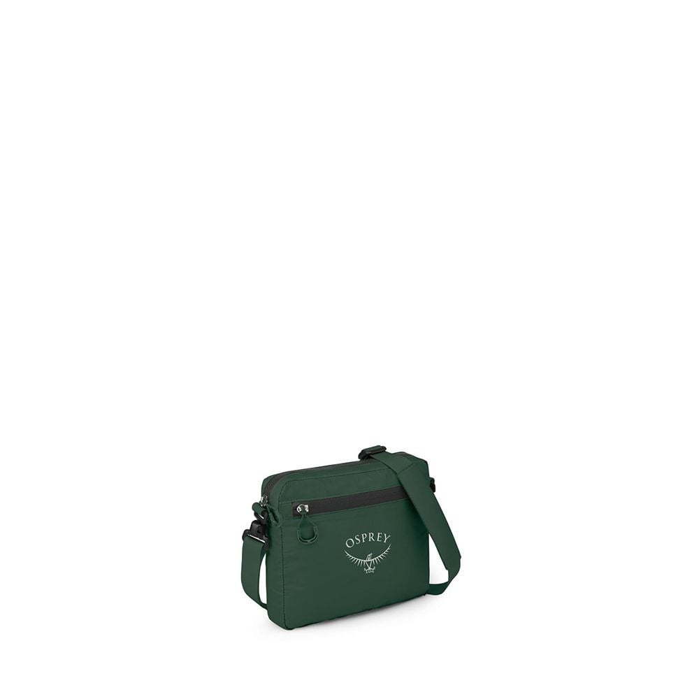 Osprey Ultralight Shoulder Satchel in Tundra Green — front view # color_Tundra Green