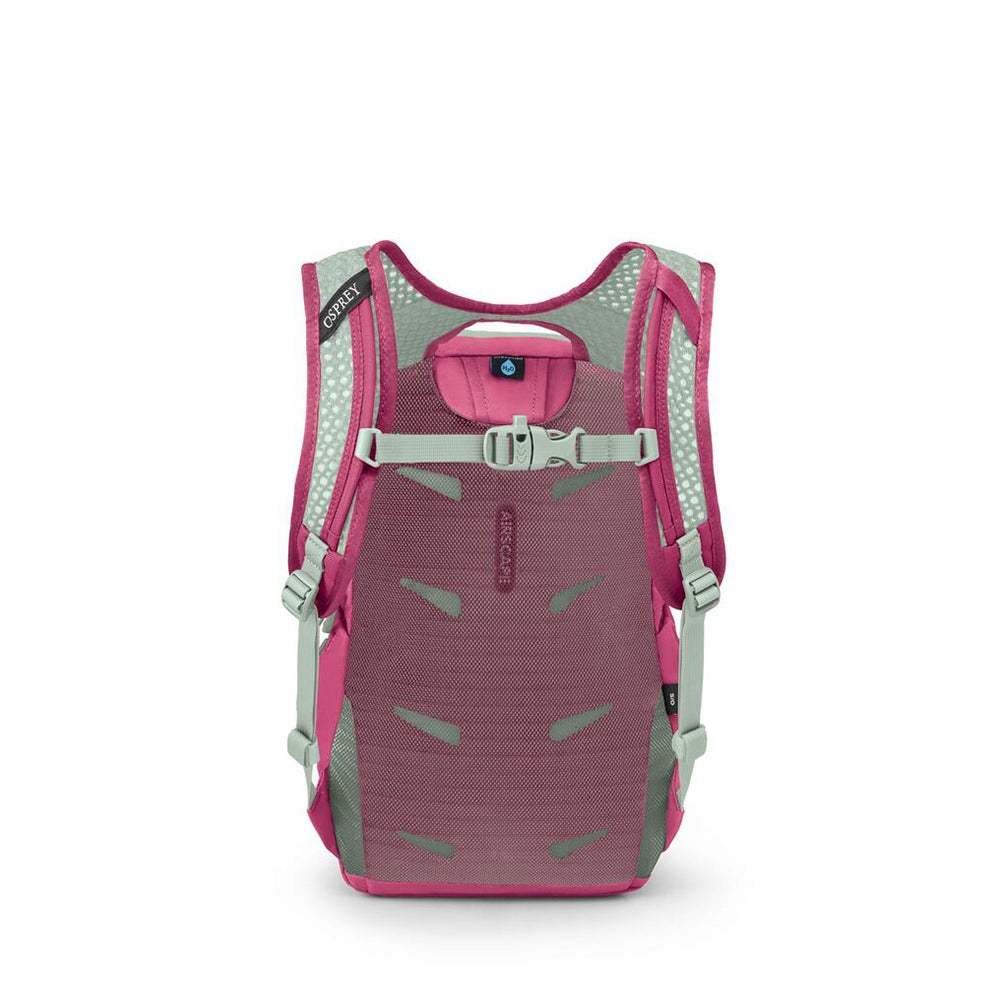 Osprey Daylite JR. 9L in Hotspot Pink/Frosty Mint — back view 2
