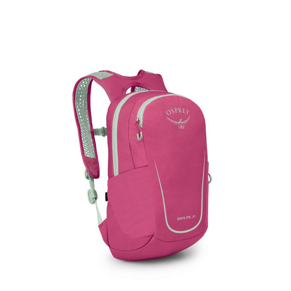 Osprey Daylite JR. 9L in Hotspot Pink/Frosty Mint — front view # color_Hotspot Pink/Frosty Mint
