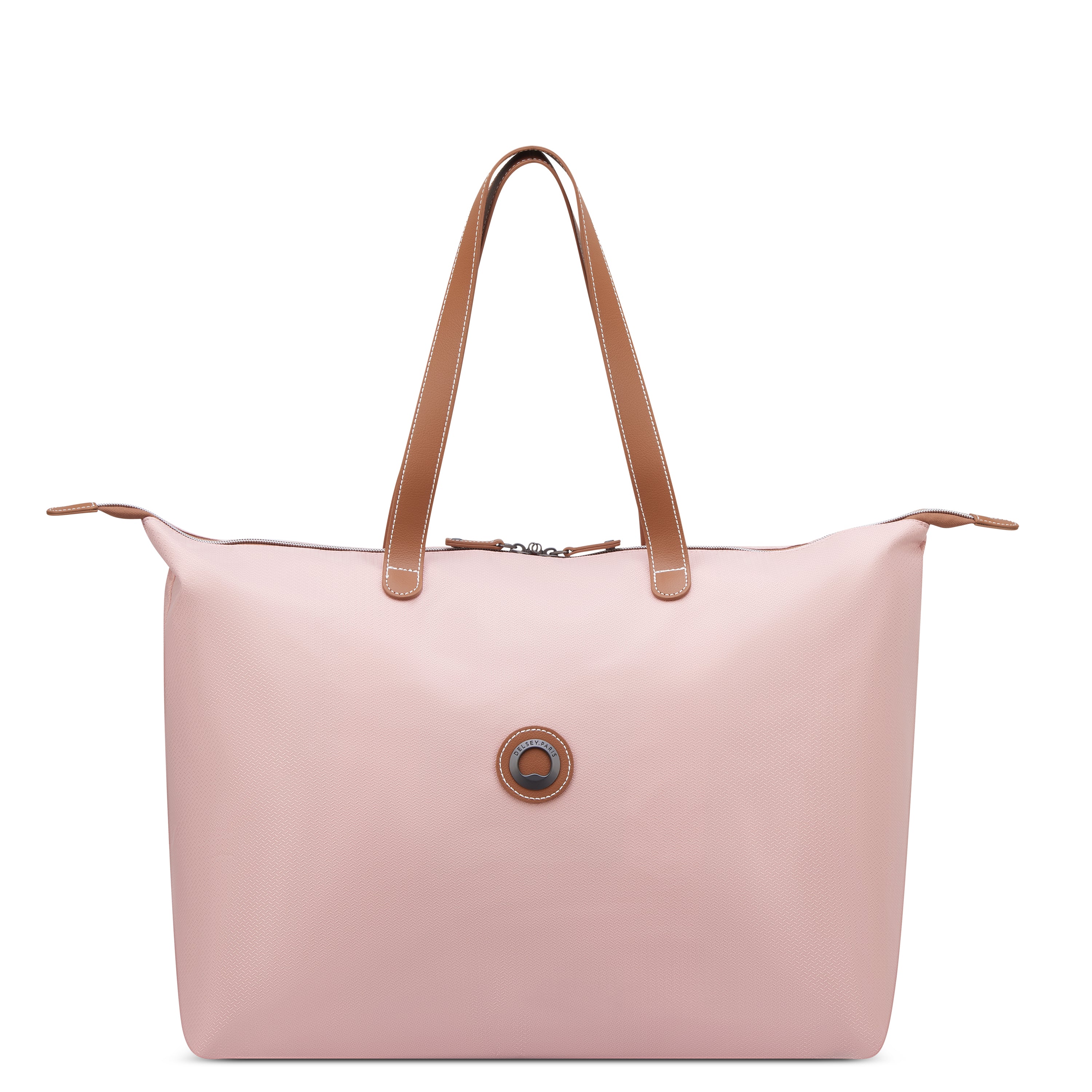 Delsey Chatelet Air 2.0 Tote Bag in Blush Pink — angle view 2
