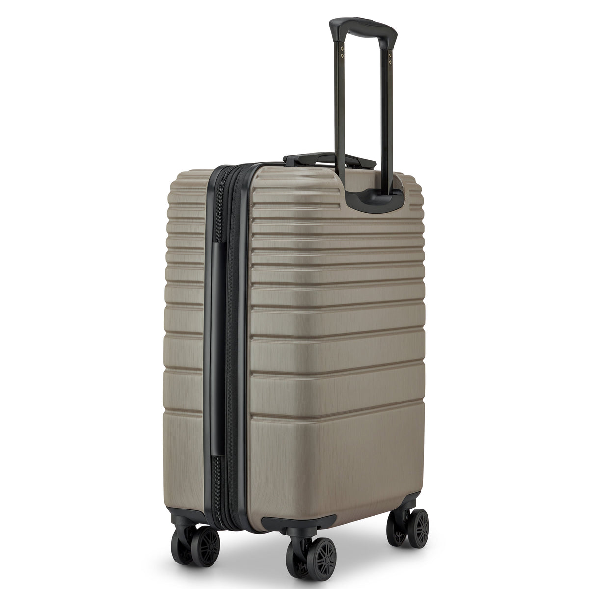 Delsey Cosmique Carry-On Plus Expandable Spinner in Beige — angle view 6