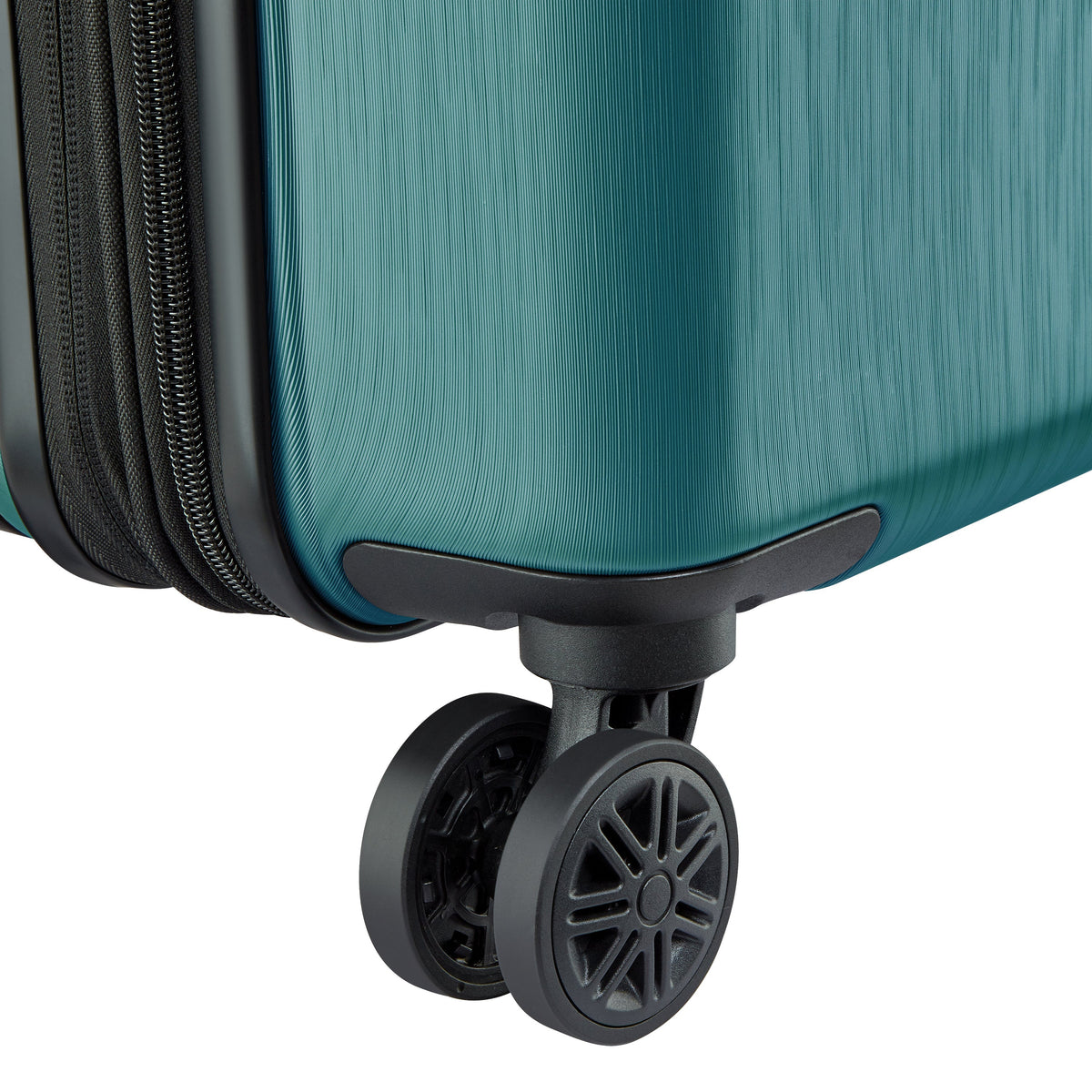 Delsey Cosmique Carry-On Plus Expandable Spinner in Dark Teal — detail view 2