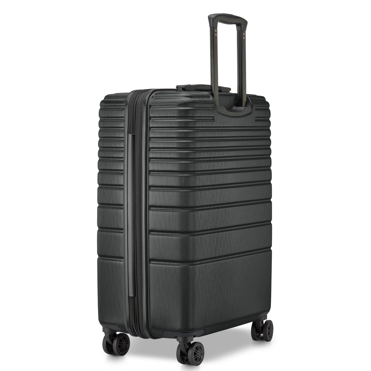 Delsey Cosmique Medium Expandable Spinner in Black — angle view 6