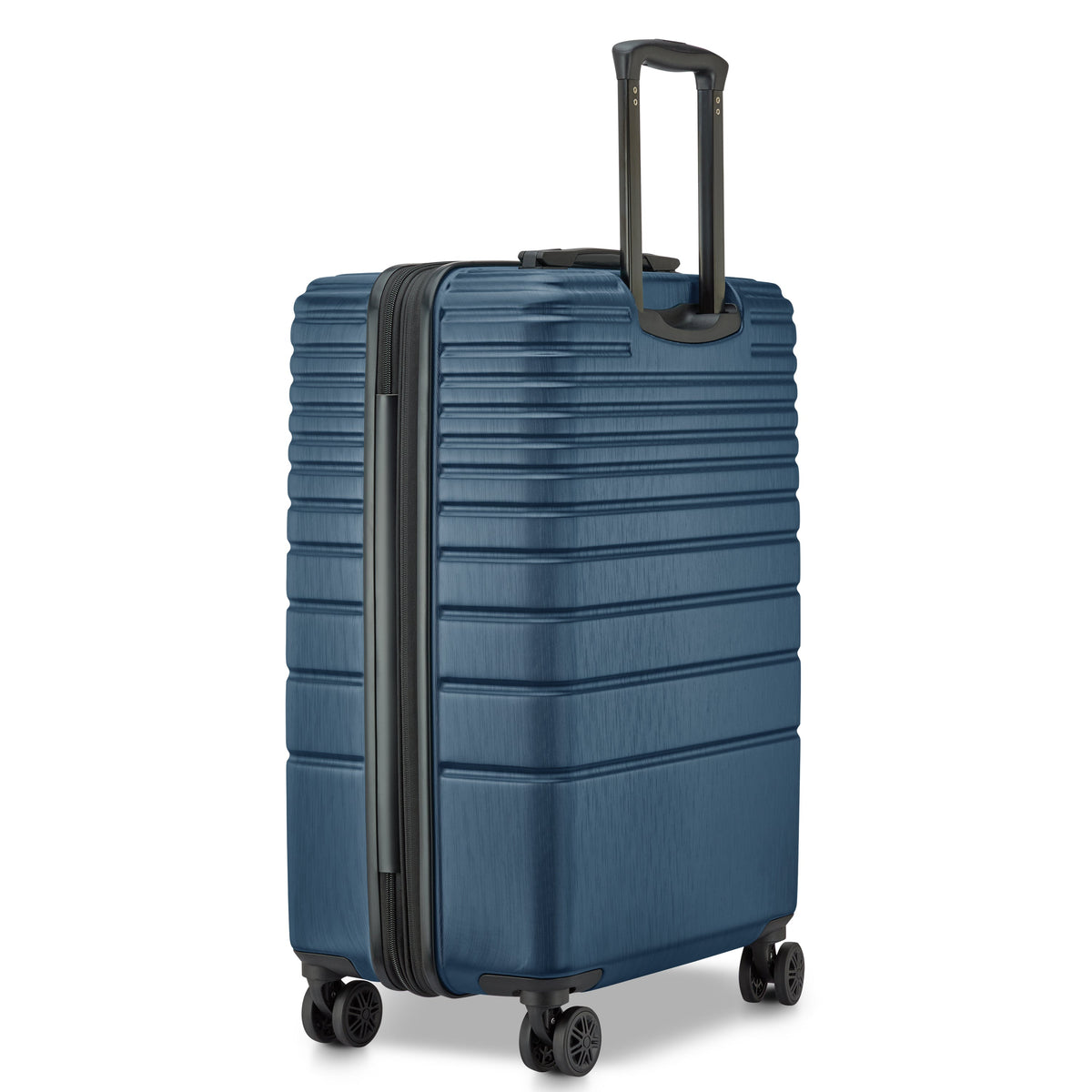 Delsey Cosmique Medium Expandable Spinner in Deep Sea Navy — angle view 6