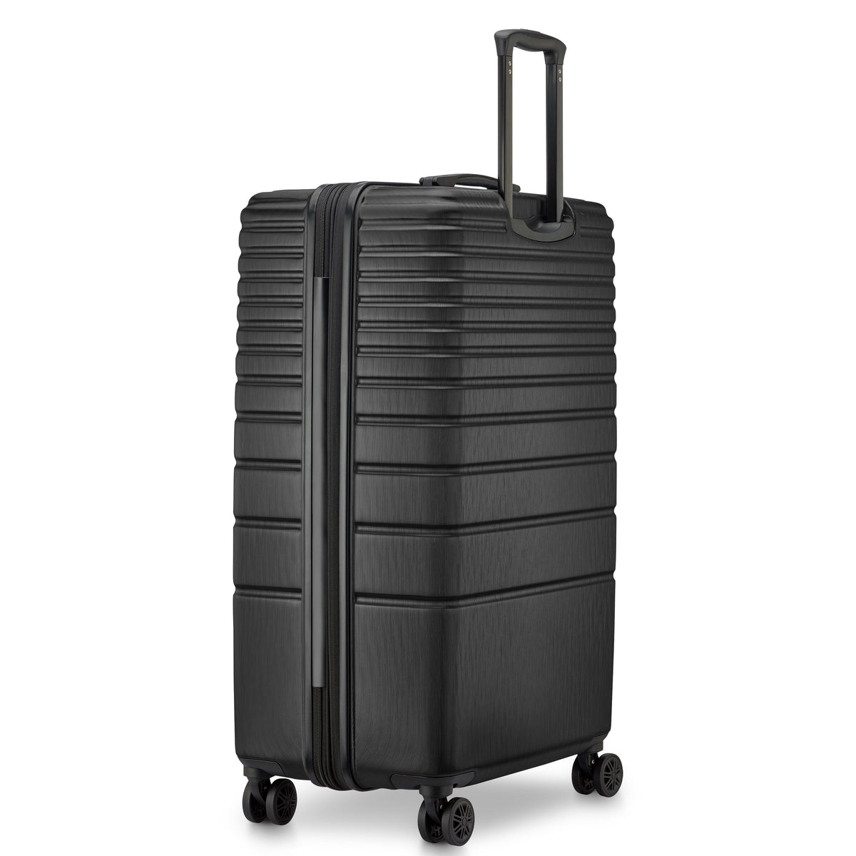 Delsey Cosmique Large Expandable Spinner in Black — angle view 6