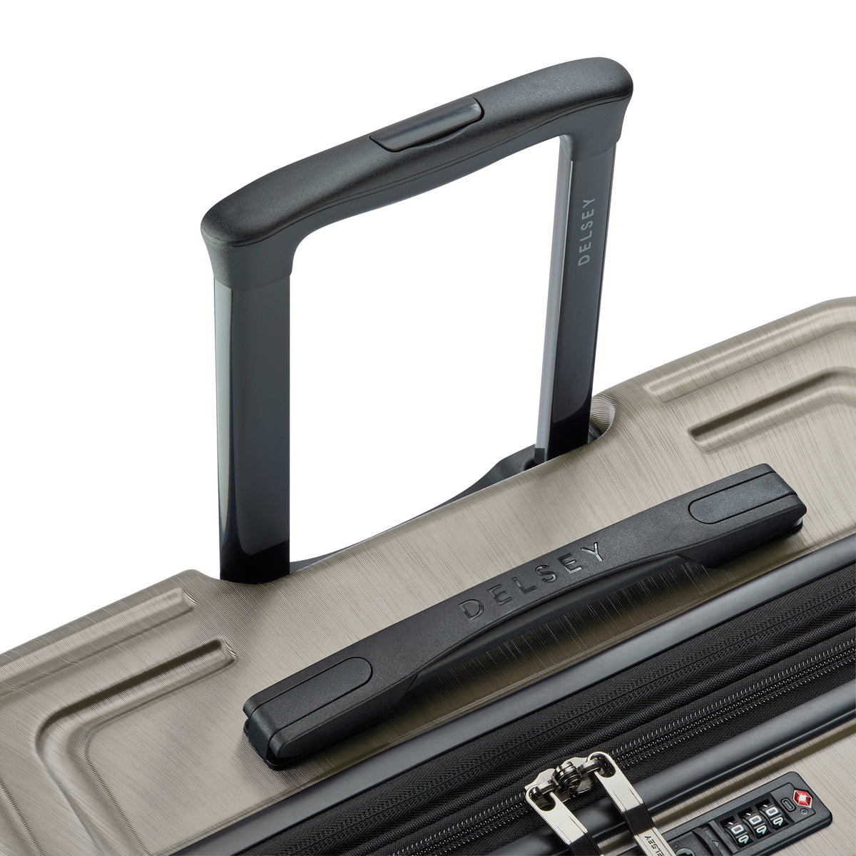 Delsey Cosmique Large Expandable Spinner in Beige — detail view 4