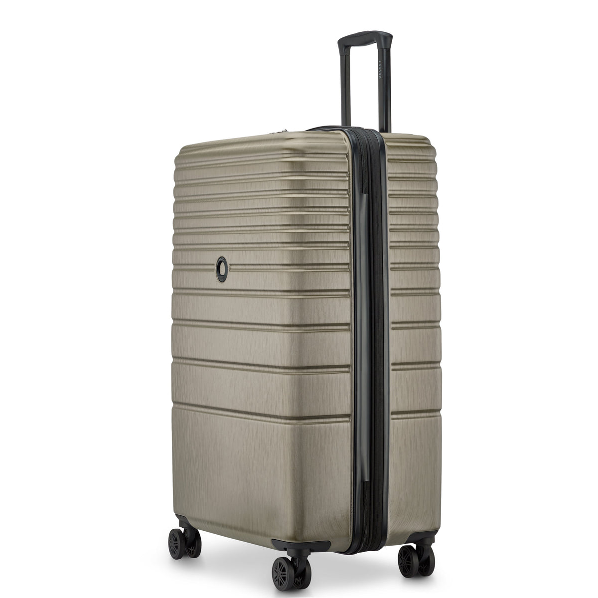 Delsey Cosmique Large Expandable Spinner in Beige — angle view 5