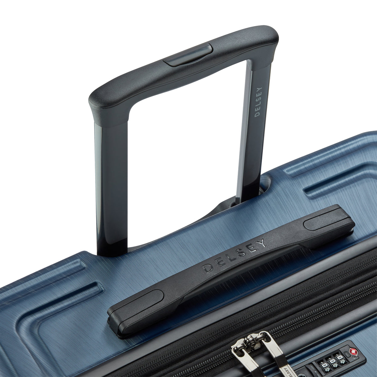 Delsey Cosmique Large Expandable Spinner in Deep Sea Navy — detail view 4