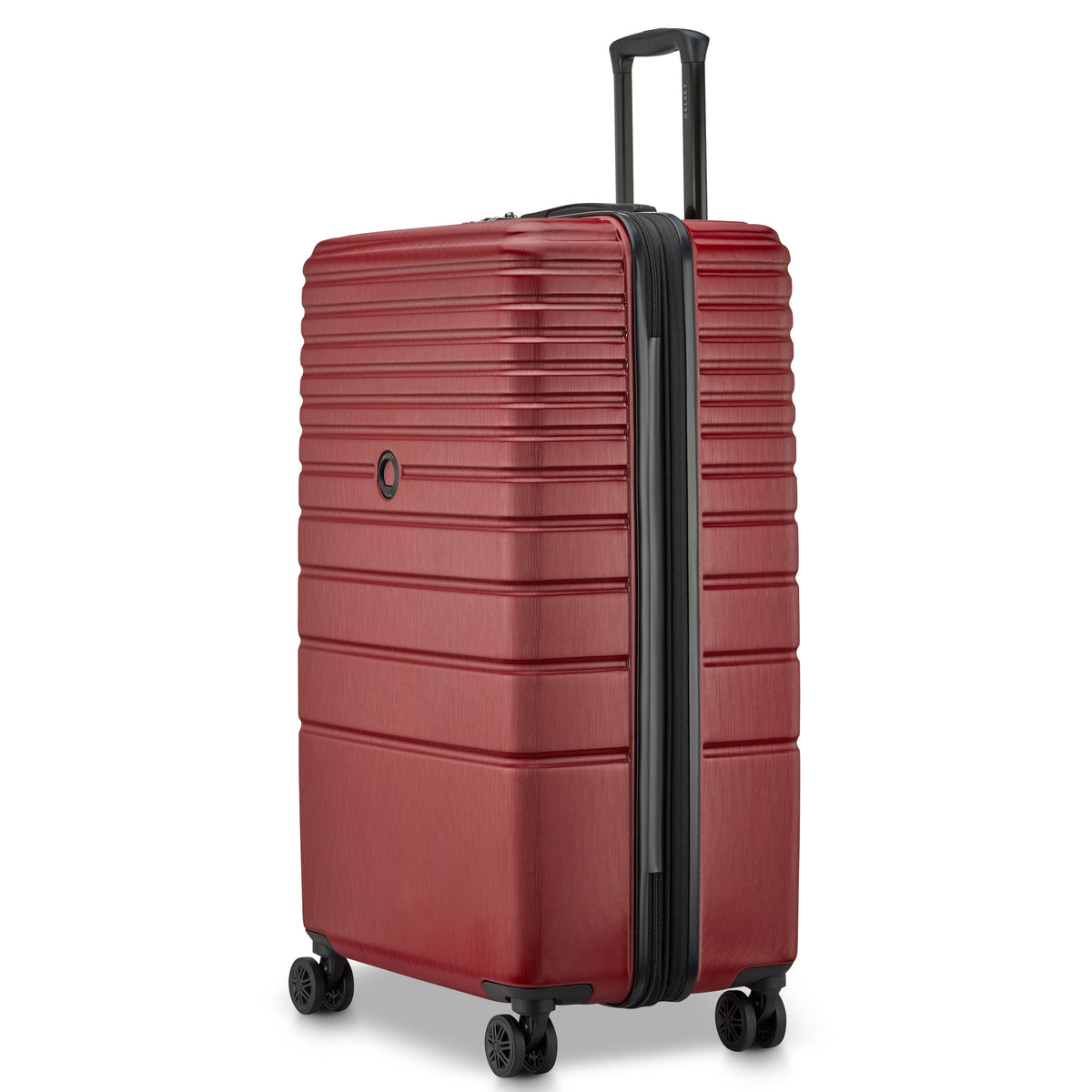 Delsey Cosmique Large Expandable Spinner in Syrah Red — angle view 5