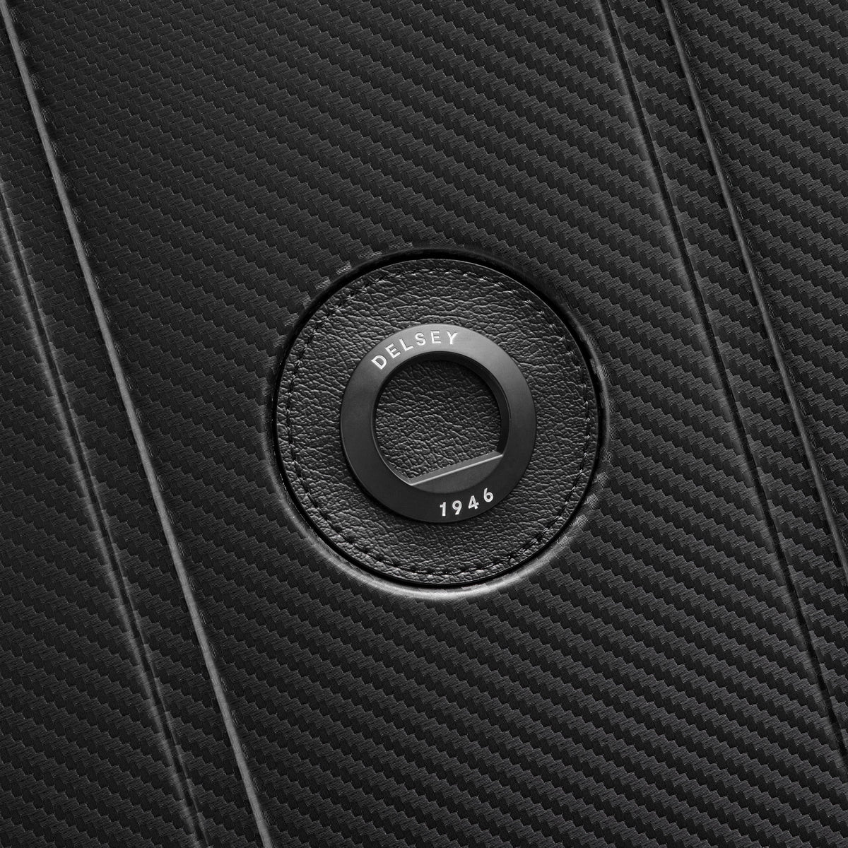 Delsey Alu'r Aluminum Carry-On Spinner in Black — detail view # color_Black