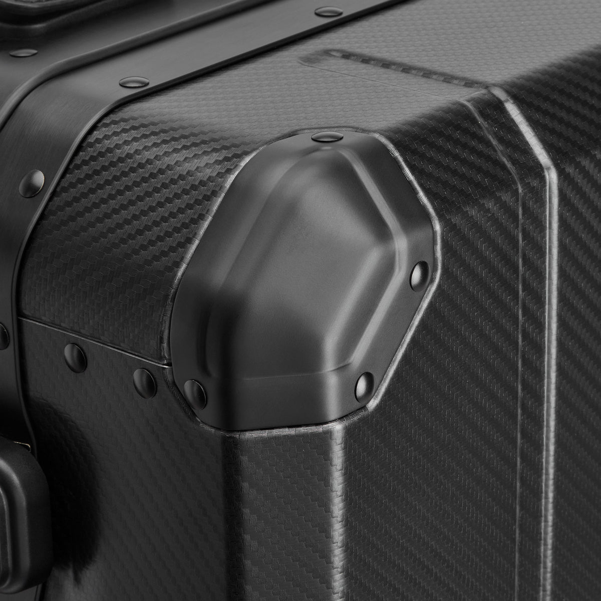 Delsey Alu'r Aluminum Carry-On Spinner in Black — detail view 6 # color_Black