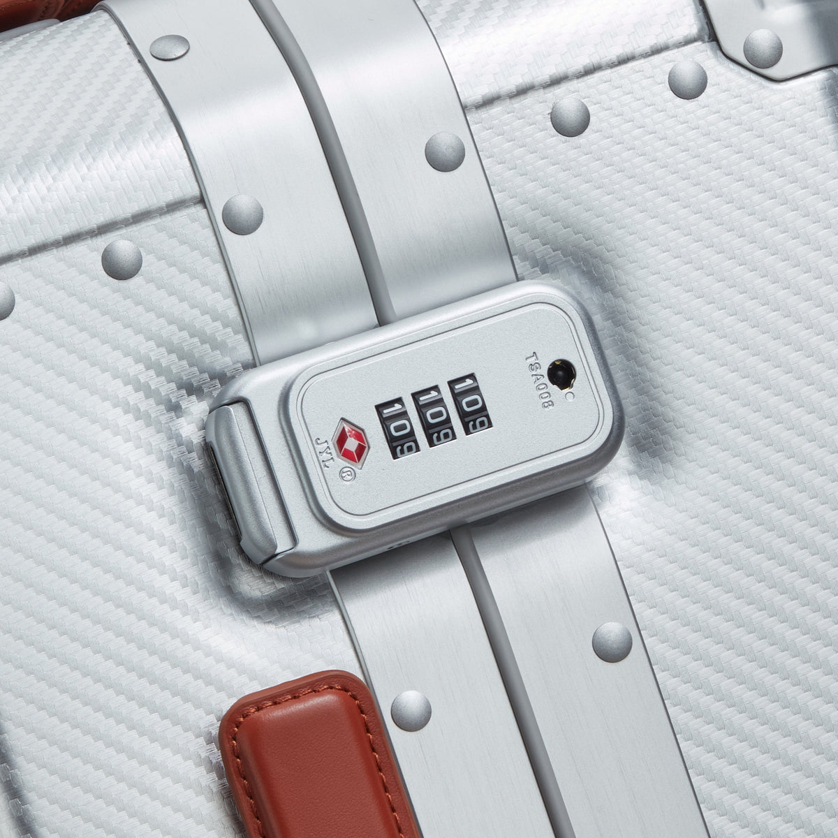 Delsey Alu'r Aluminum Carry-On Spinner in Silver — detail view 4 # color_Silver