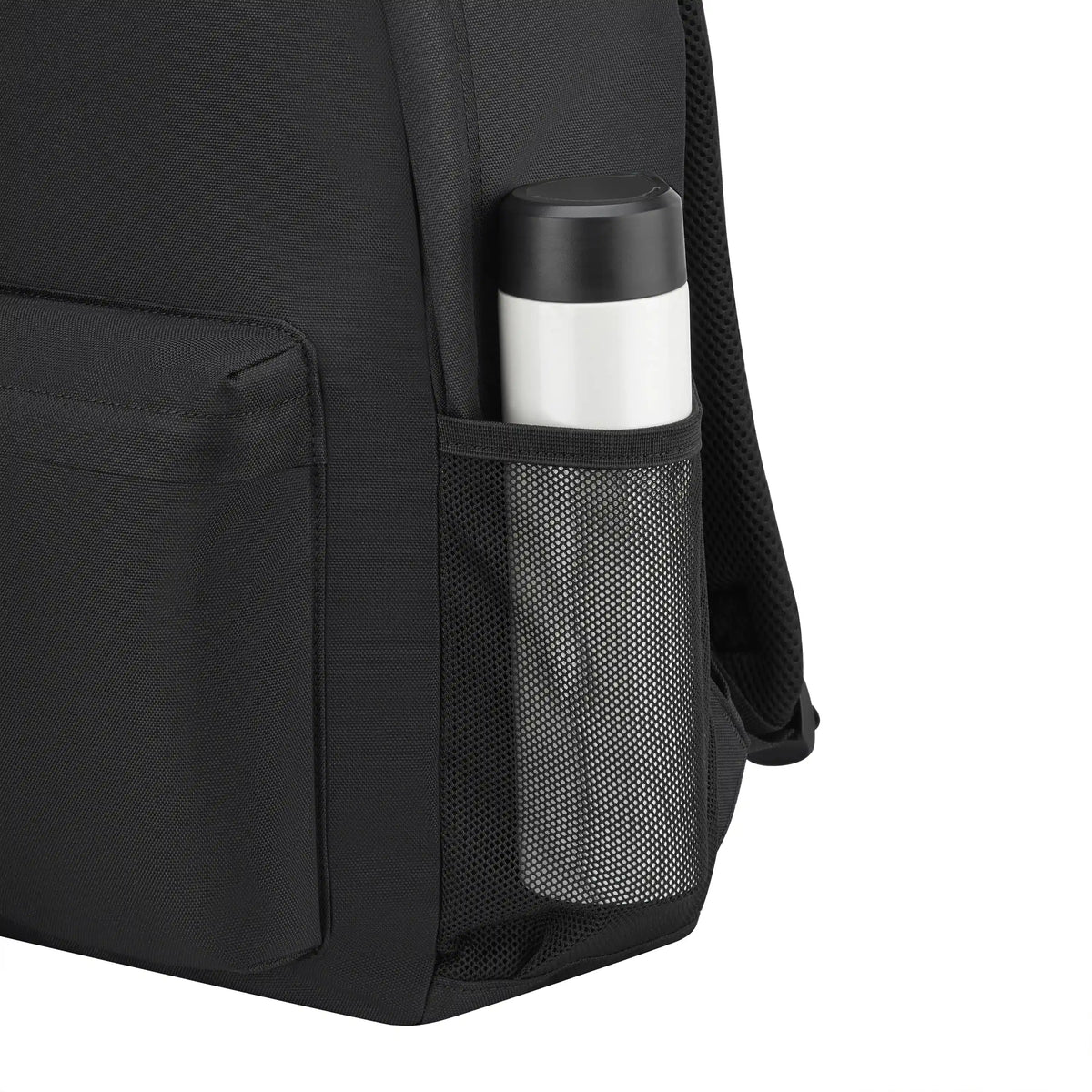 Delsey BTS Dylan Laptop Backpack in Black — detail view 4 # color_Black