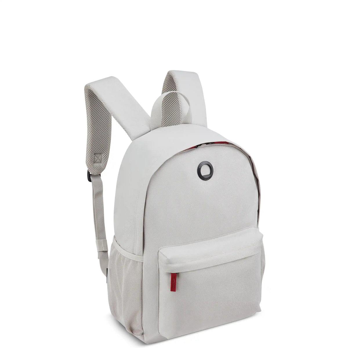 Delsey BTS Dylan Laptop Backpack in Pearl Grey — angle view 2 # color_Pearl Grey