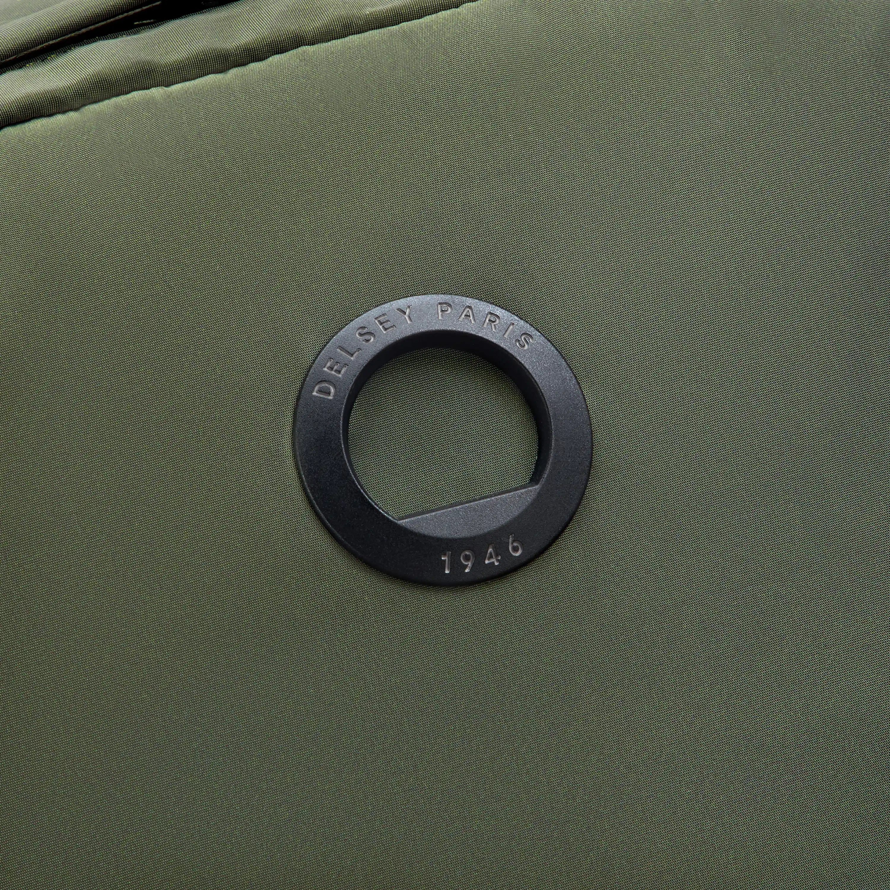 Delsey BTS Jenny Laptop Backpack in Forest Green — detail view 4 # color_Forest Green
