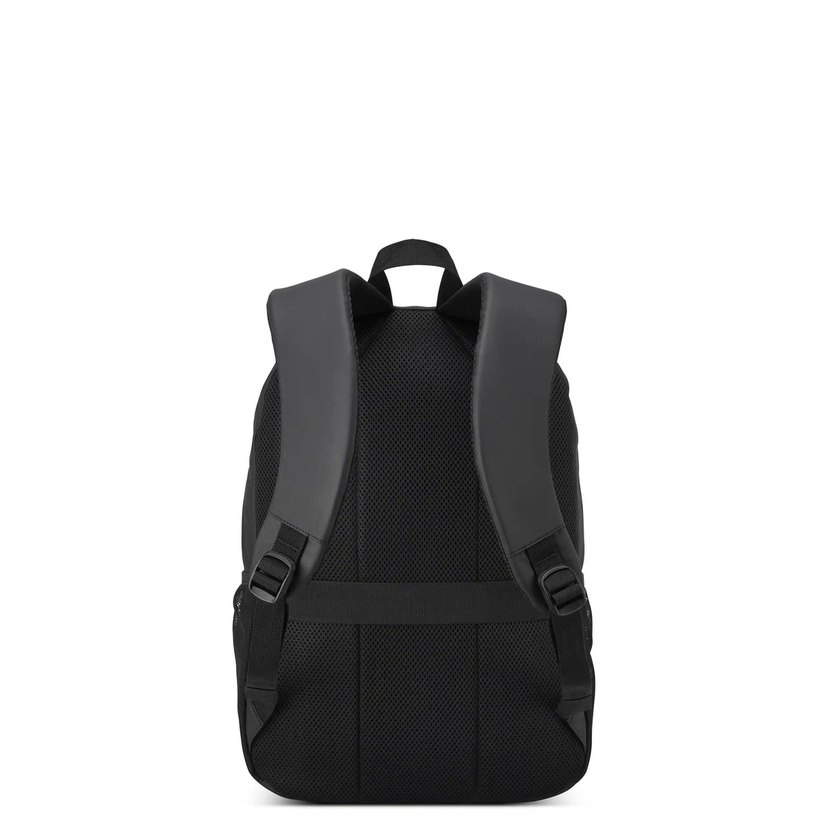 Delsey BTS Kevin Laptop Backpack in Black — back view # color_Black