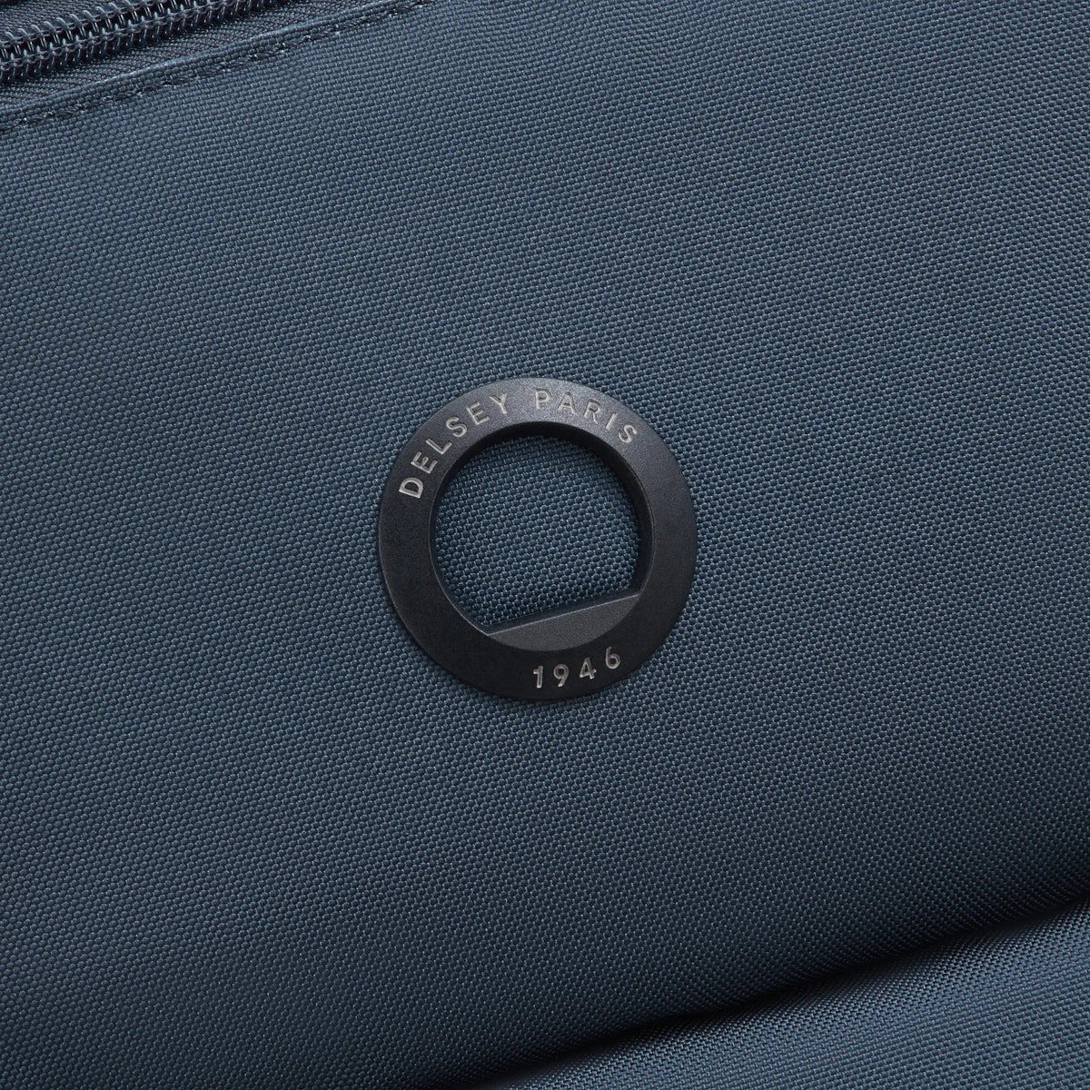Delsey BTS Reset Laptop Backpack in Navy — detail view # color_Navy