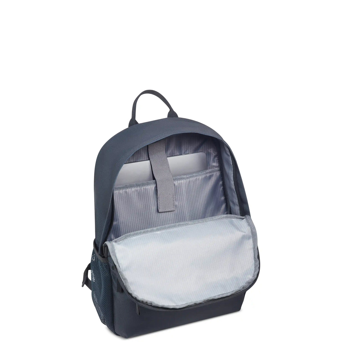 Delsey BTS Reset Laptop Backpack in Navy — interior view 2 # color_Navy