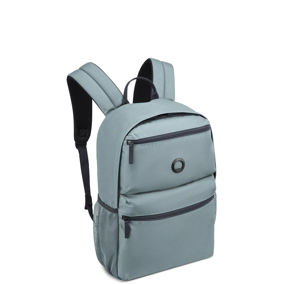 Delsey BTS Reset Laptop Backpack in Slate Grey — angle view 2 # color_Slate Grey