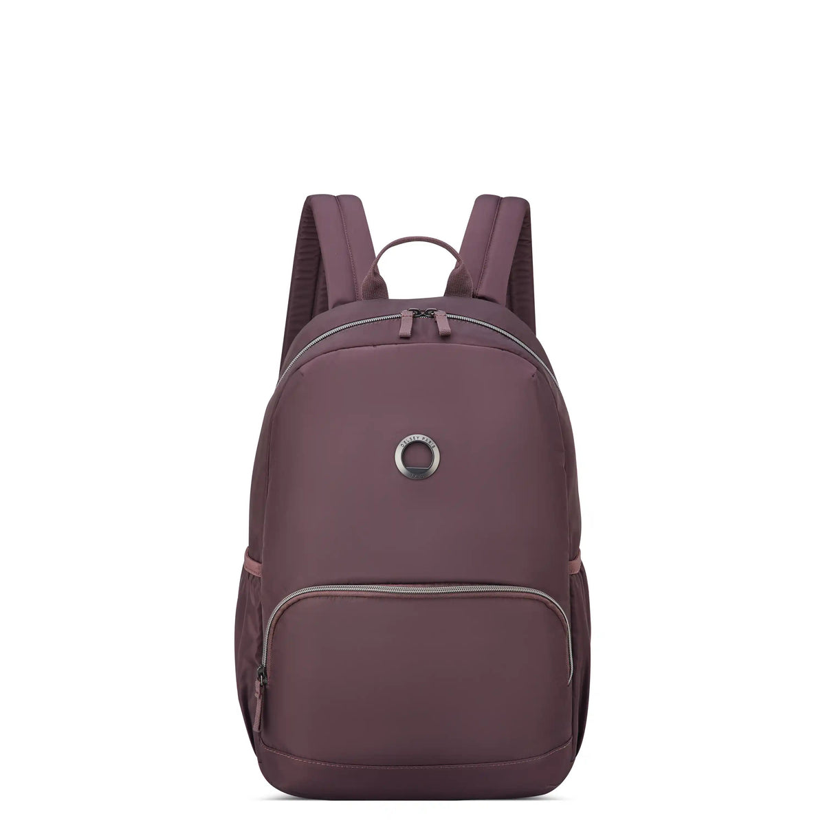 Delsey BTS Sunny Laptop Backpack in Cocoa Powder — front view # color_Cocoa Powder