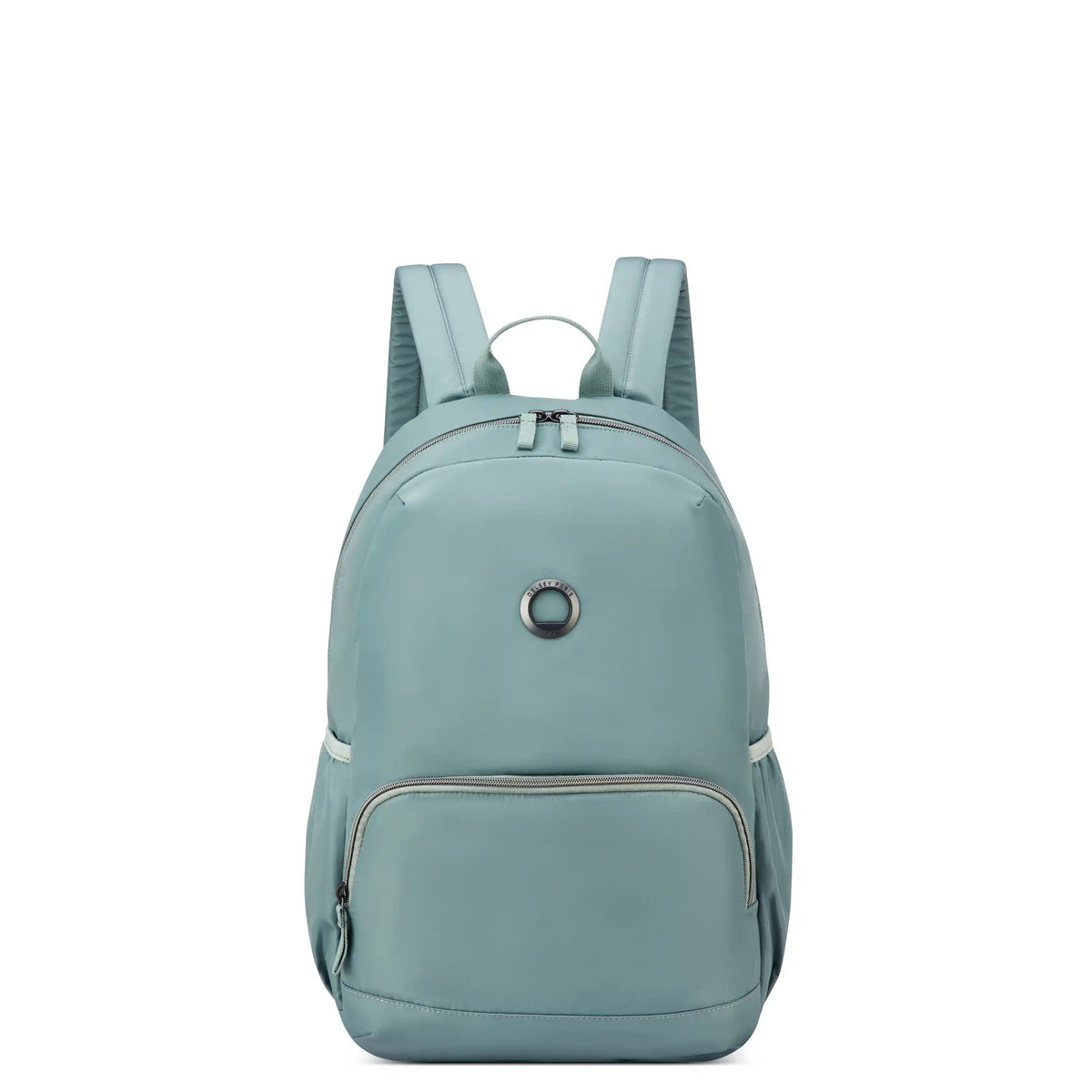 Delsey BTS Sunny Laptop Backpack in Sage Green — front view # color_Sage Green