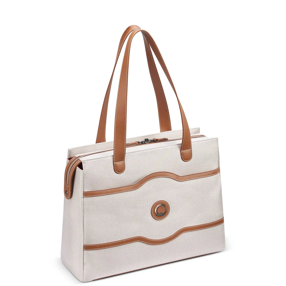 Delsey Chatelet Air 2.0 Shoulder Bag in Angora — front view # color_Angora