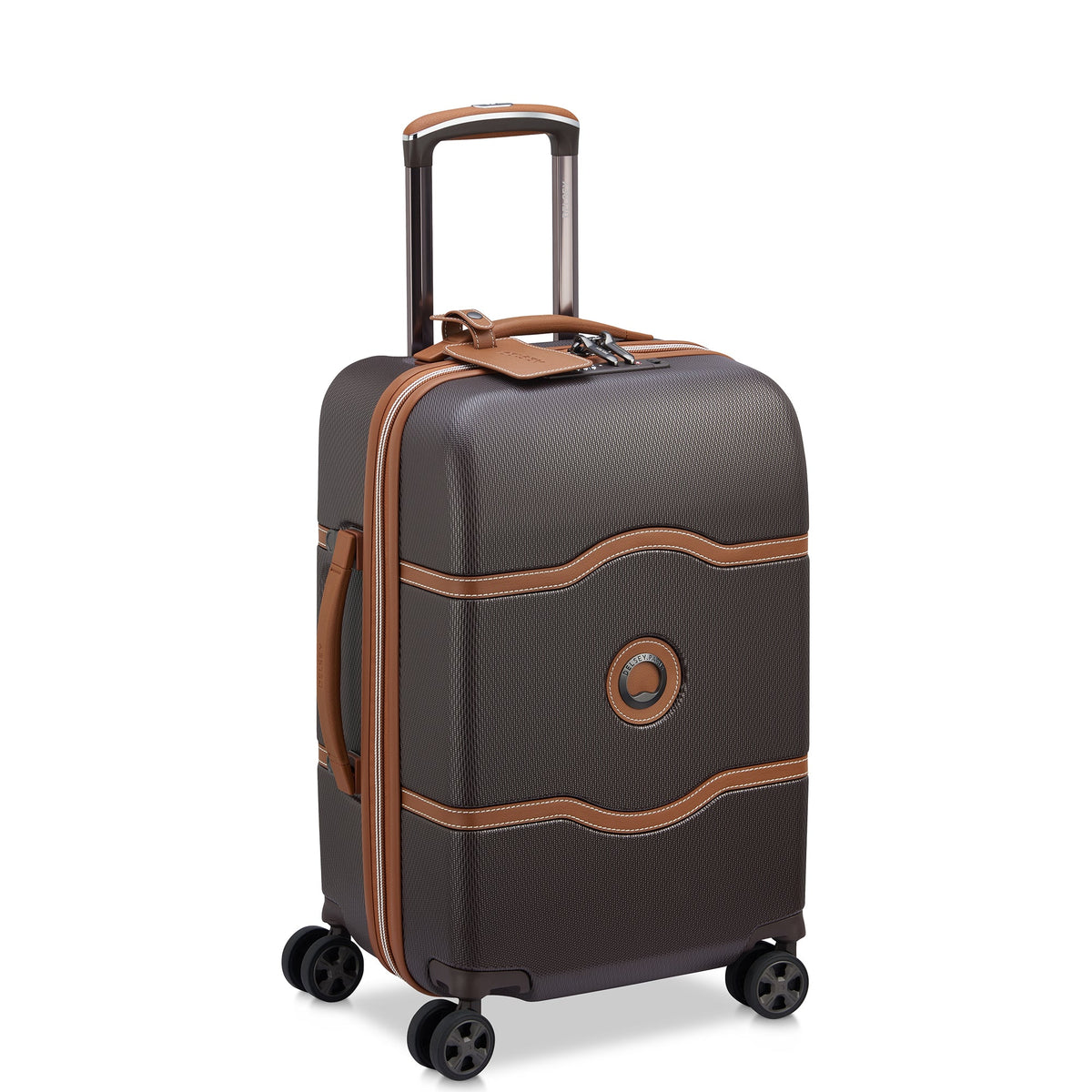 Delsey Chatelet Air 2.0 Carry-On Spinner in Brown — front view # color_Brown