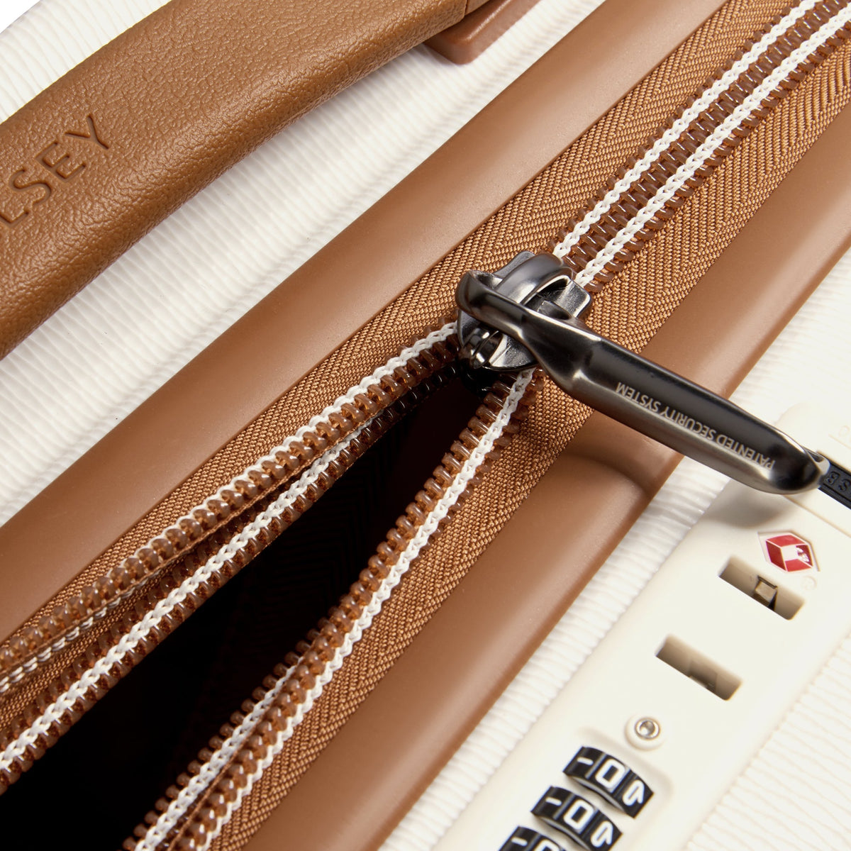 Delsey Chatelet Air 2.0 Carry-On Spinner in Angora — detail view