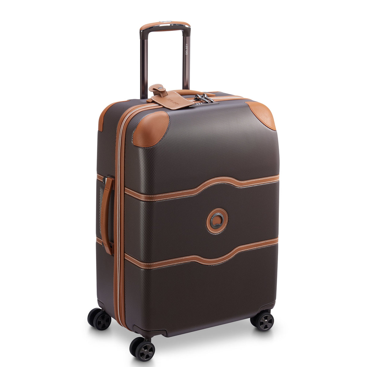 Delsey Chatelet Air 2.0 Medium Spinner in Brown — angle view
