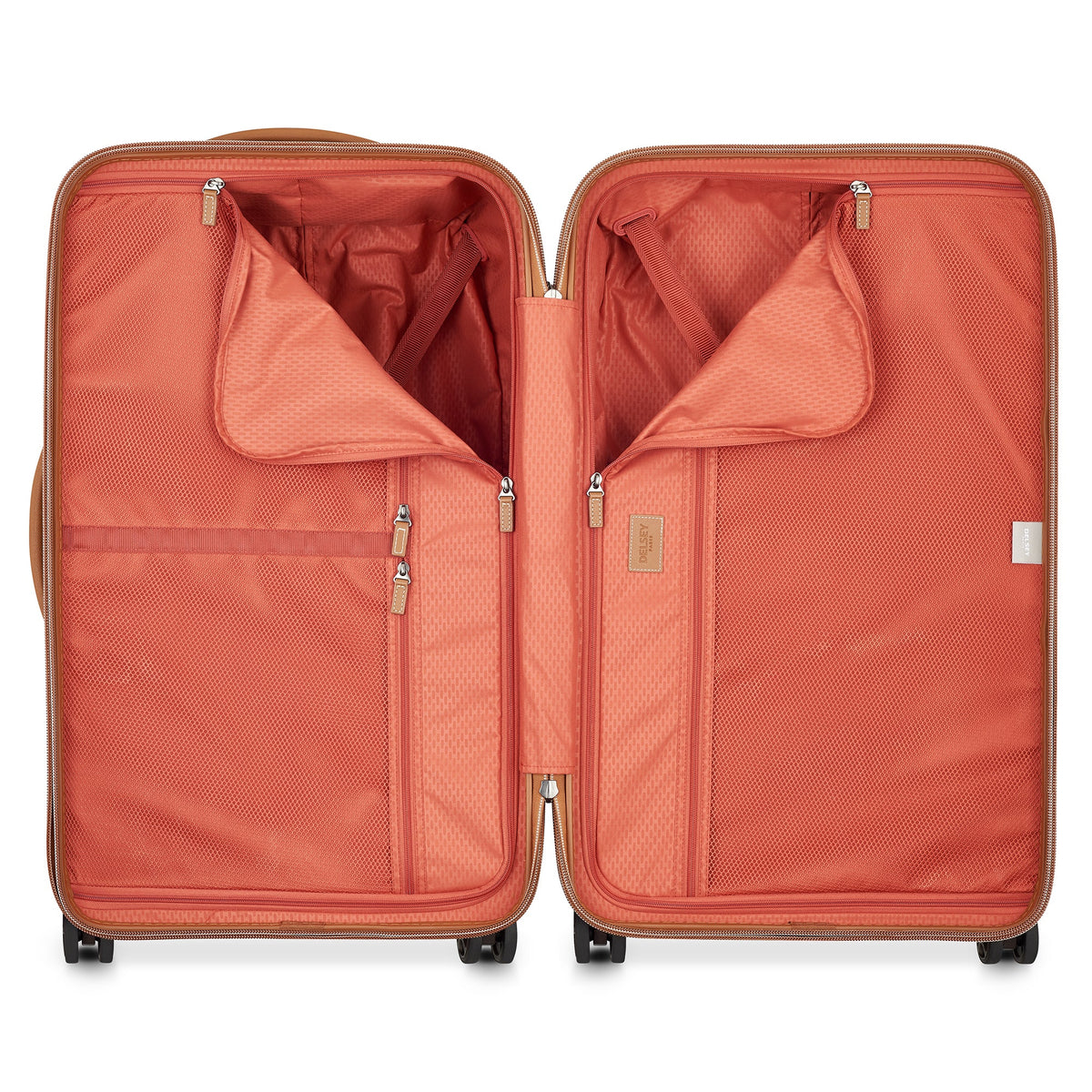 Delsey Chatelet Air 2.0 Medium Trunk - Spinner in Brown — interior view