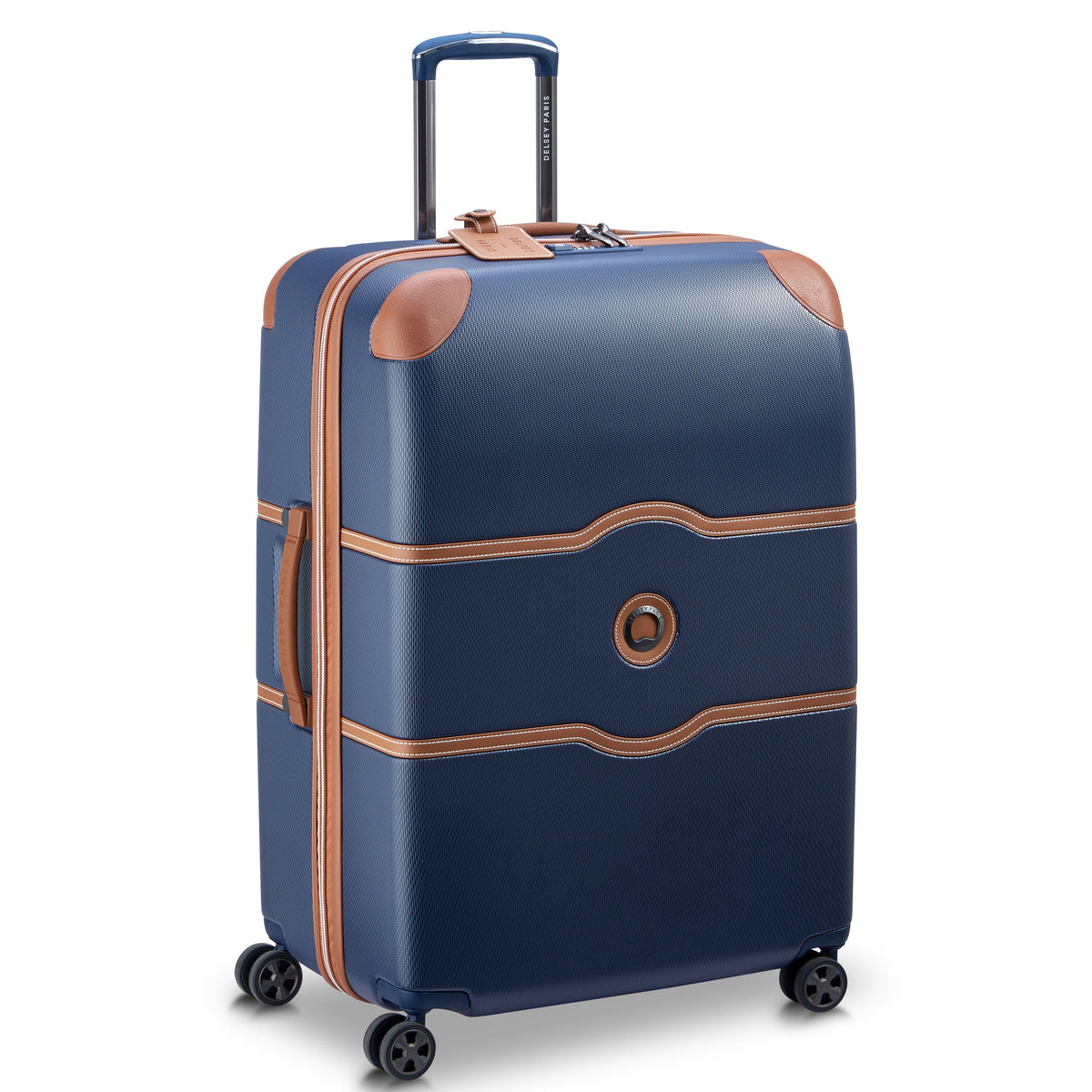 Delsey Chatelet Air 2.0 Large Spinner in Blue — angle view