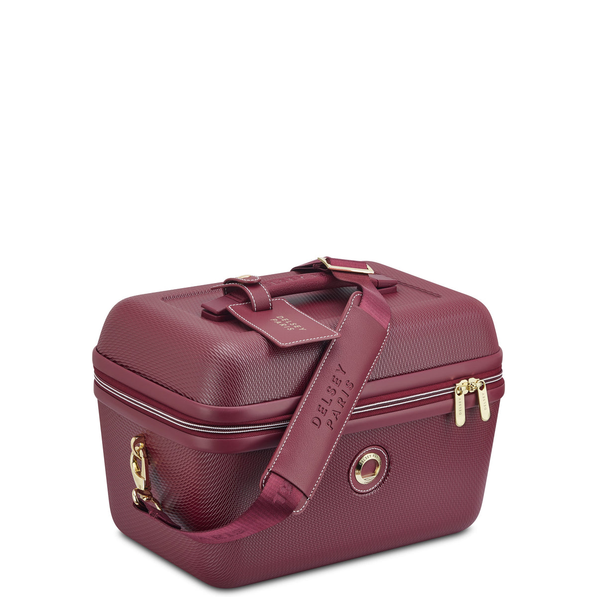 Delsey Chatelet Air 2.0 Beauty Case in Burgundy — angle view 3