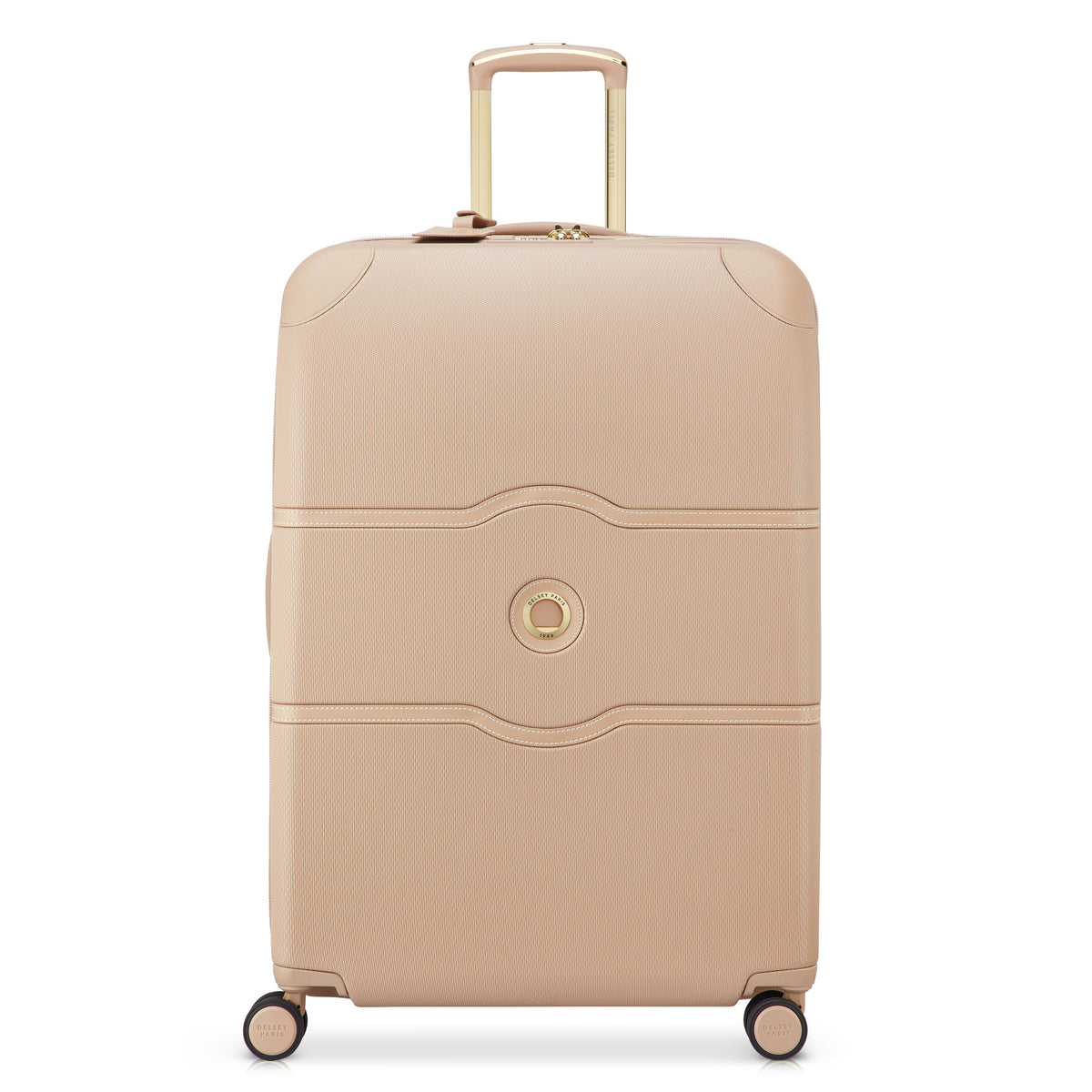 Delsey Chatelet Air 2.0 Large Spinner in Limited Edition Beige Rose — front view 2
