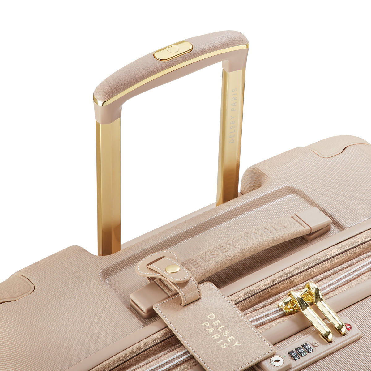 Delsey Chatelet Air 2.0 Large Spinner in Limited Edition Beige Rose — detail view