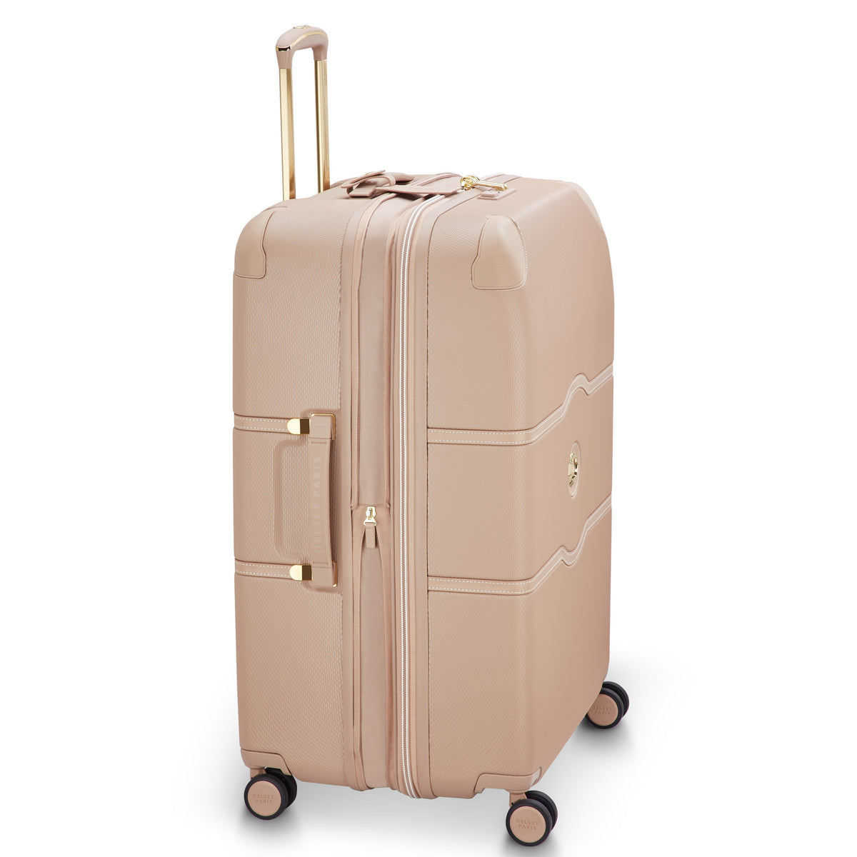 Delsey Chatelet Air 2.0 Large Spinner in Limited Edition Beige Rose — side view