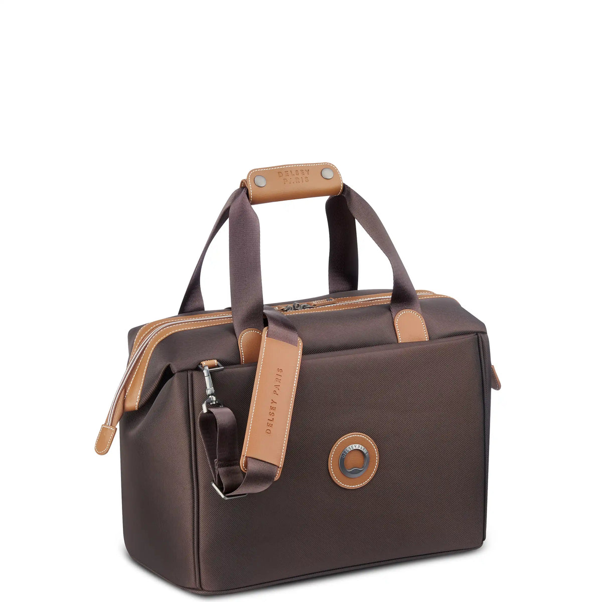 Delsey Chatelet Air 2.0 Weekender Travel Bag in Brown — front view # color_Brown