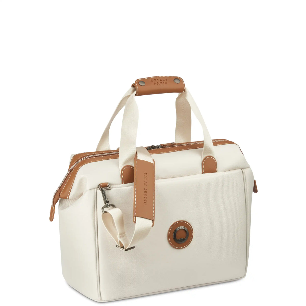 Delsey Chatelet Air 2.0 Weekender Travel Bag in Angora — front view # color_Angora