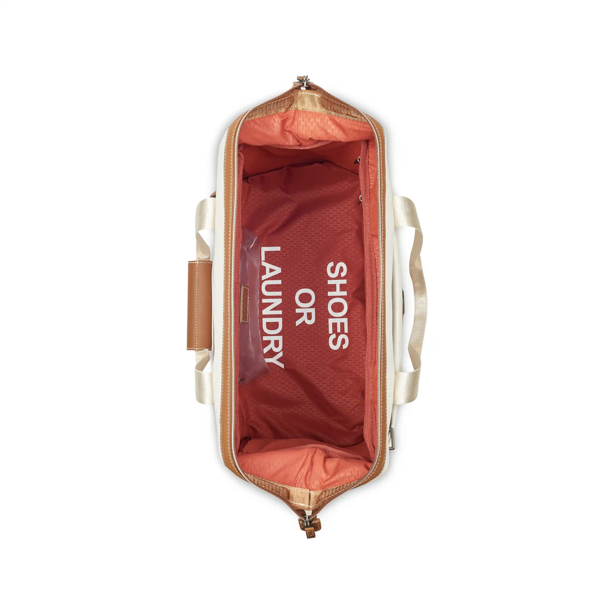 Delsey Chatelet Air 2.0 Weekender Travel Bag in Angora — interior view # color_Angora