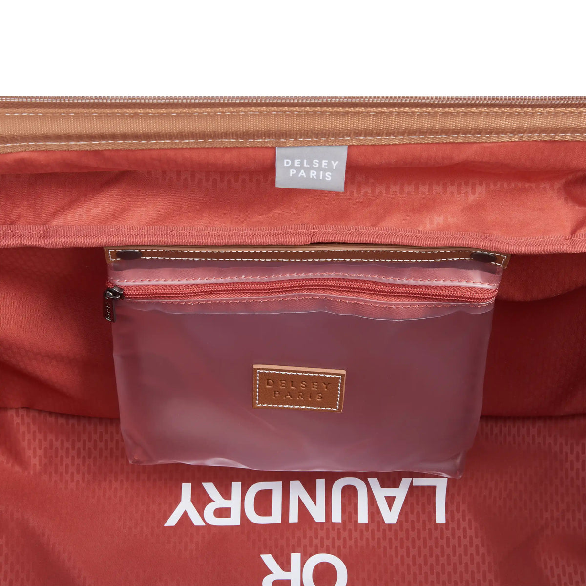 Delsey Chatelet Air 2.0 Weekender Travel Bag in Angora — interior view 2 # color_Angora