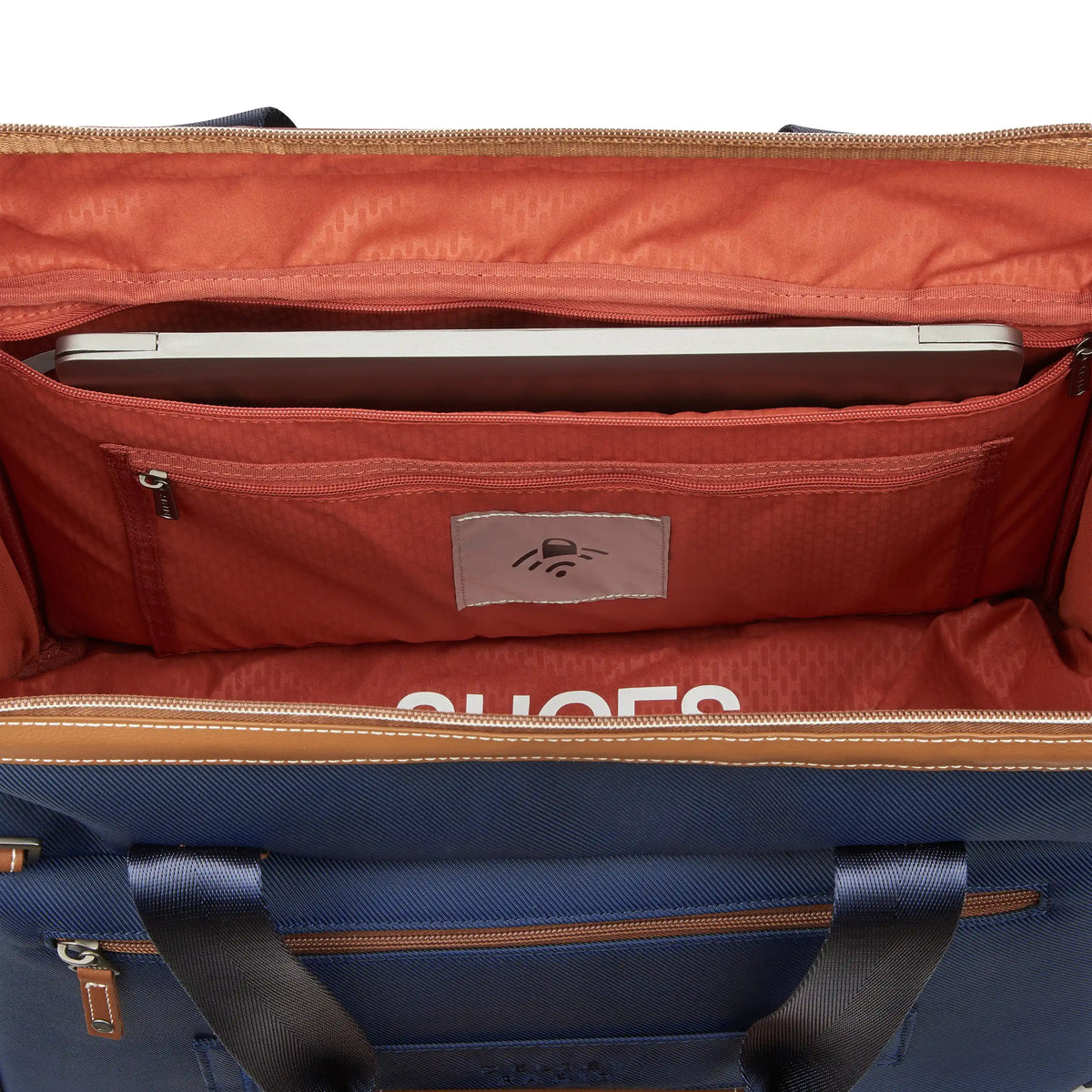 Delsey Chatelet Air 2.0 Weekender Travel Bag in Navy — interior view 2 # color_Navy