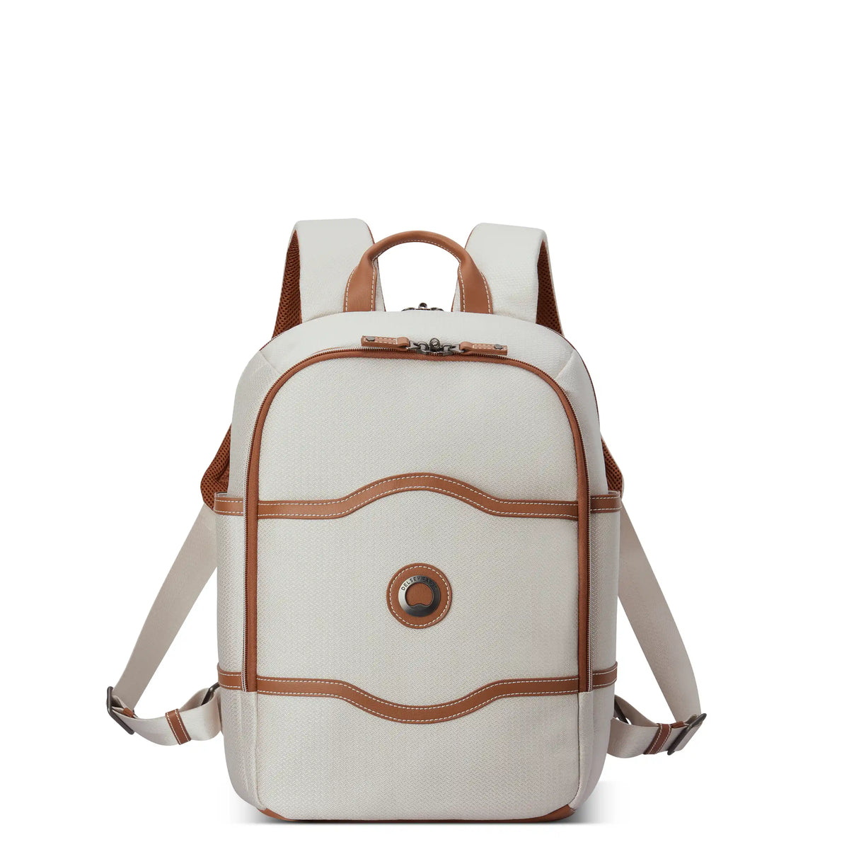 Delsey Chatelet Air 2.0 Laptop Backpack in Angora — front view # color_Angora