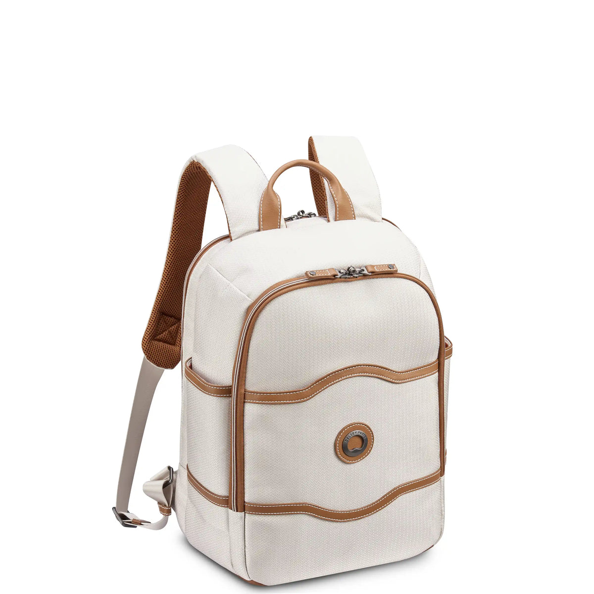 Delsey Chatelet Air 2.0 Laptop Backpack in Angora — angle view 2 # color_Angora