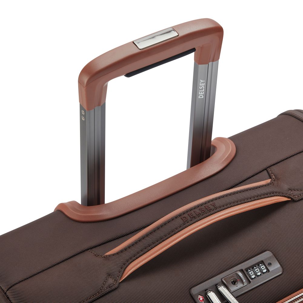 Delsey Chatelet Air 2.0 Softside Medium Expandable Spinner in Brown — detail view 4