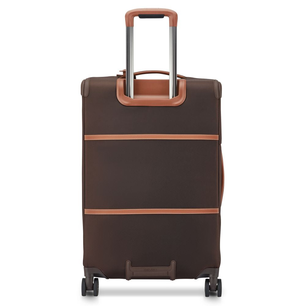 Delsey Chatelet Air 2.0 Softside Medium Expandable Spinner in Brown — back view