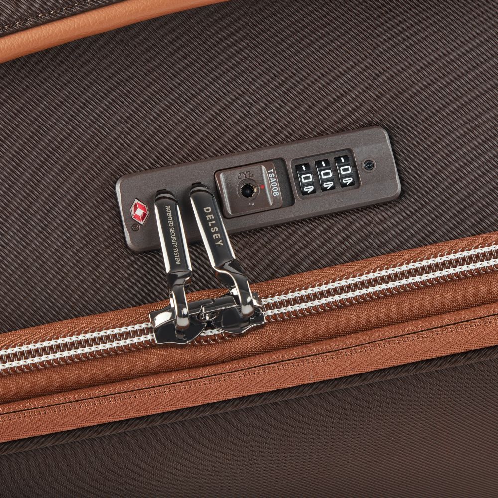 Delsey Chatelet Air 2.0 Softside Large Expandable Spinner in Brown — detail view